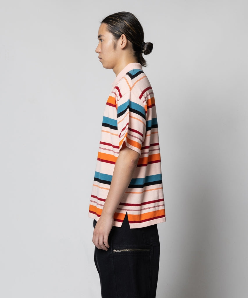 BORDER KNIT S/S POLO