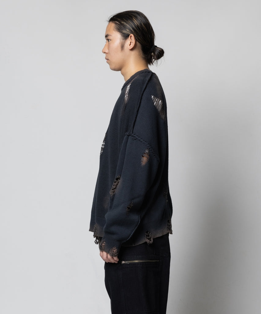 DAMEGE COTTON SWEATER