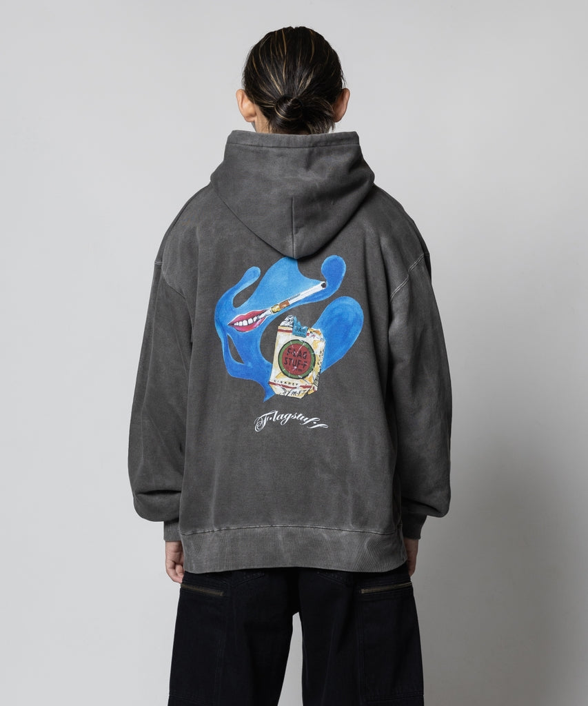 "LIPS & CIGARETTE"HOODIE