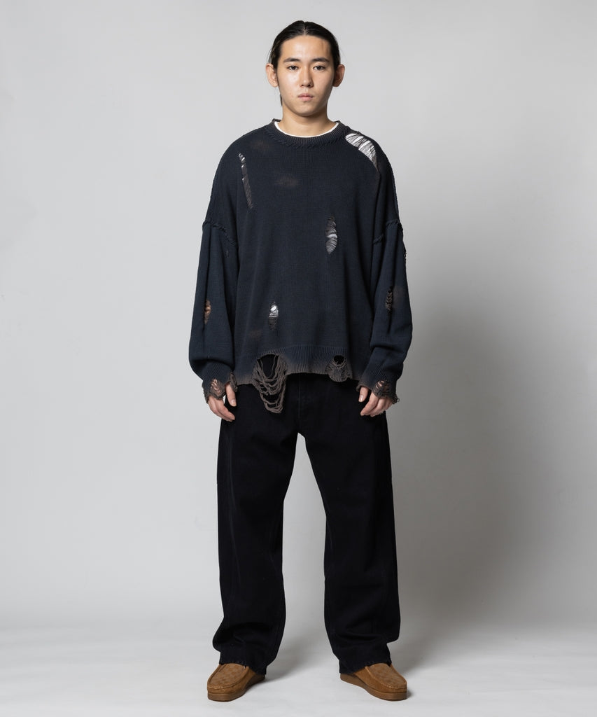 DAMEGE COTTON SWEATER
