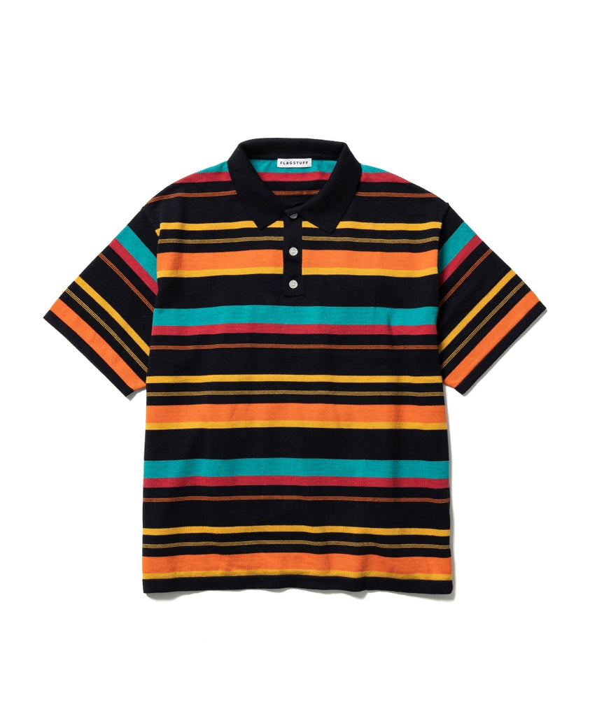 BORDER KNIT S/S POLO