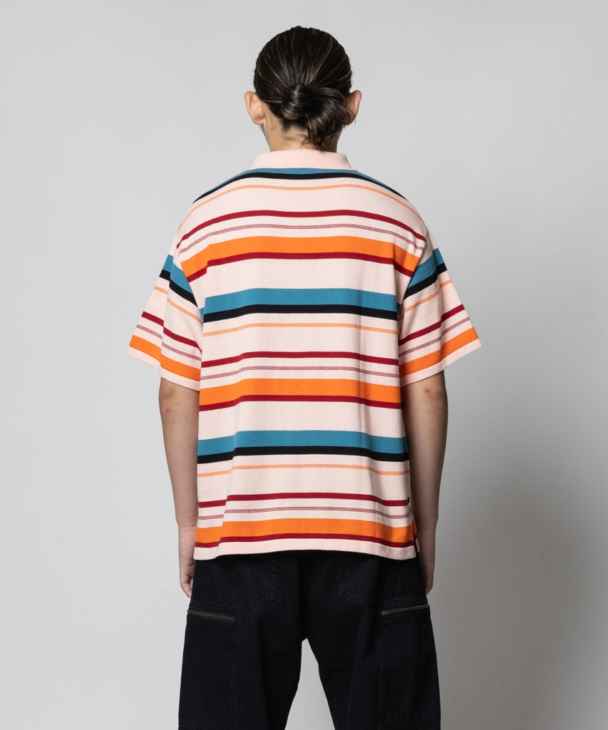 BORDER KNIT S/S POLO