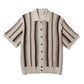STRIPE KNIT S/S SUMMER CARDIGAN