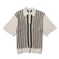 STRIPE SUMMER KNIT POLO SHIRTS