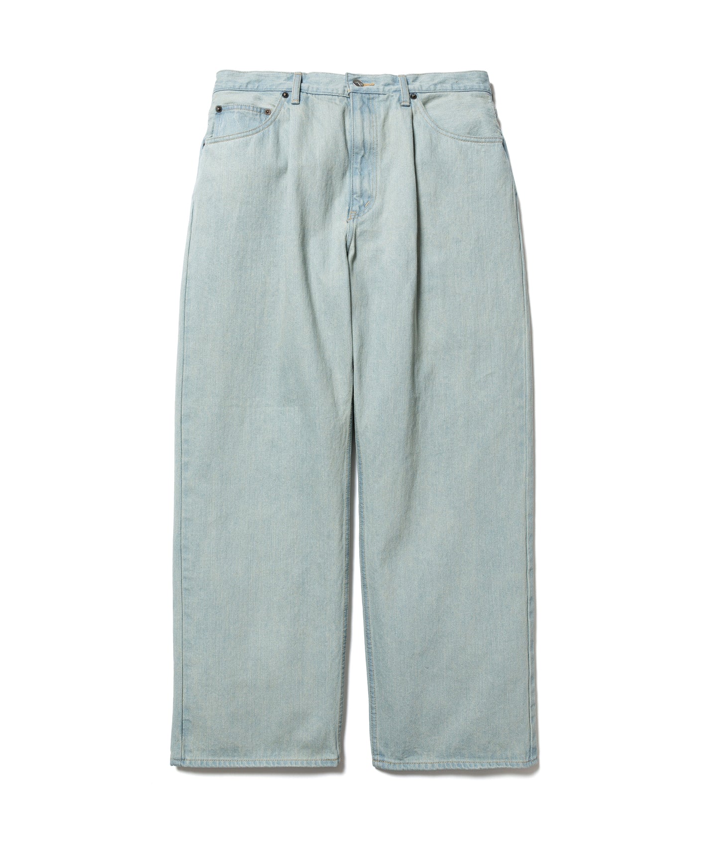 COLOR DENIM １TUCK PANTS