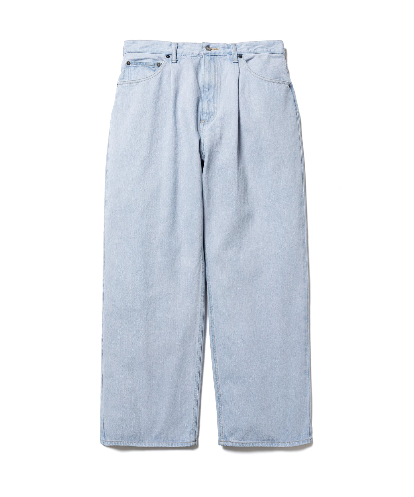 COLOR DENIM １TUCK PANTS