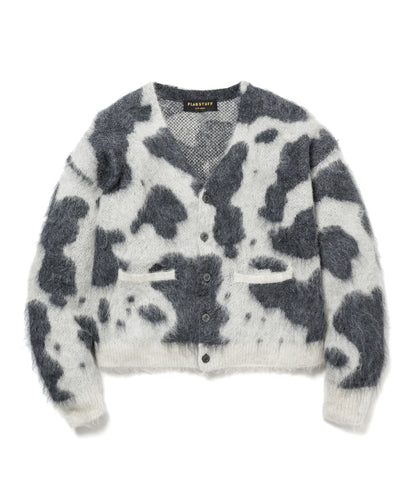 COW MOHAIR KNIT CARDIGAN