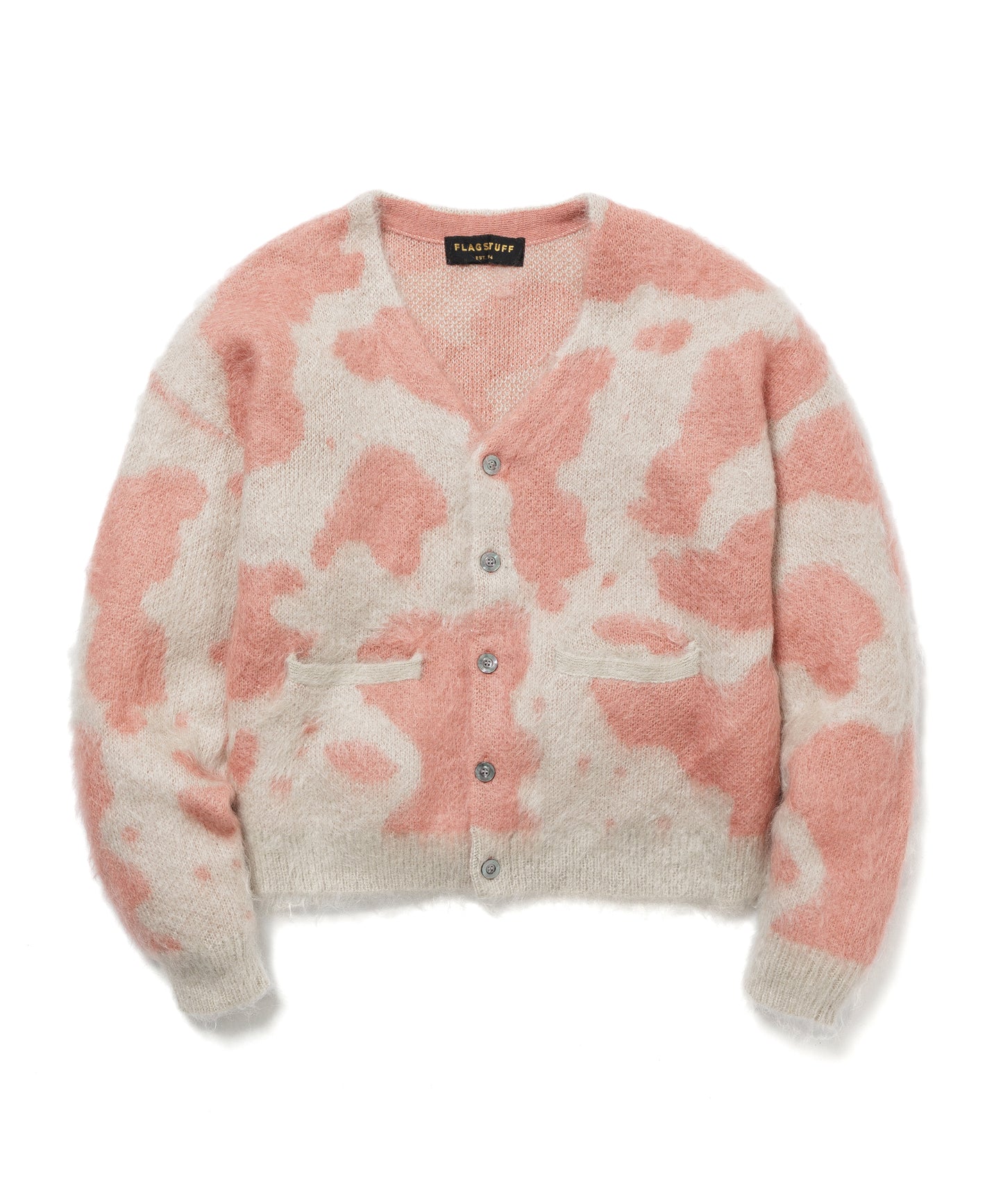 COW MOHAIR KNIT CARDIGAN