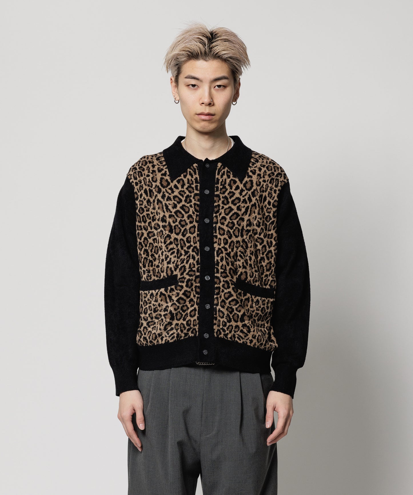 L/S LEOPARD SWEATER