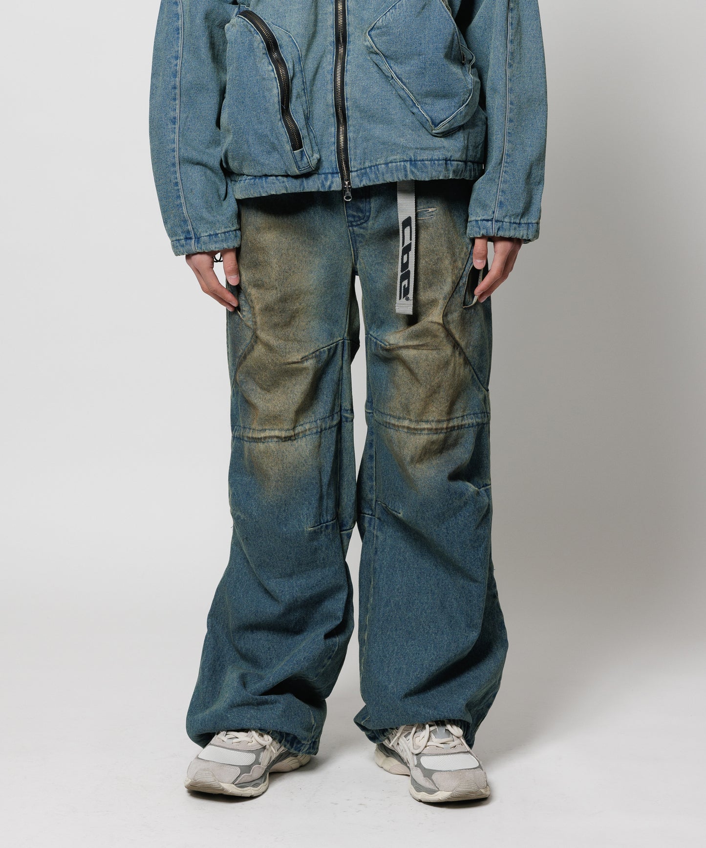 CPG RHOMBUS FADE DENIM PANTS