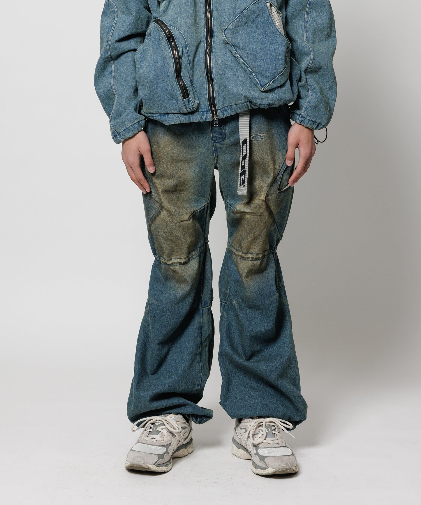 CPG RHOMBUS FADE DENIM PANTS