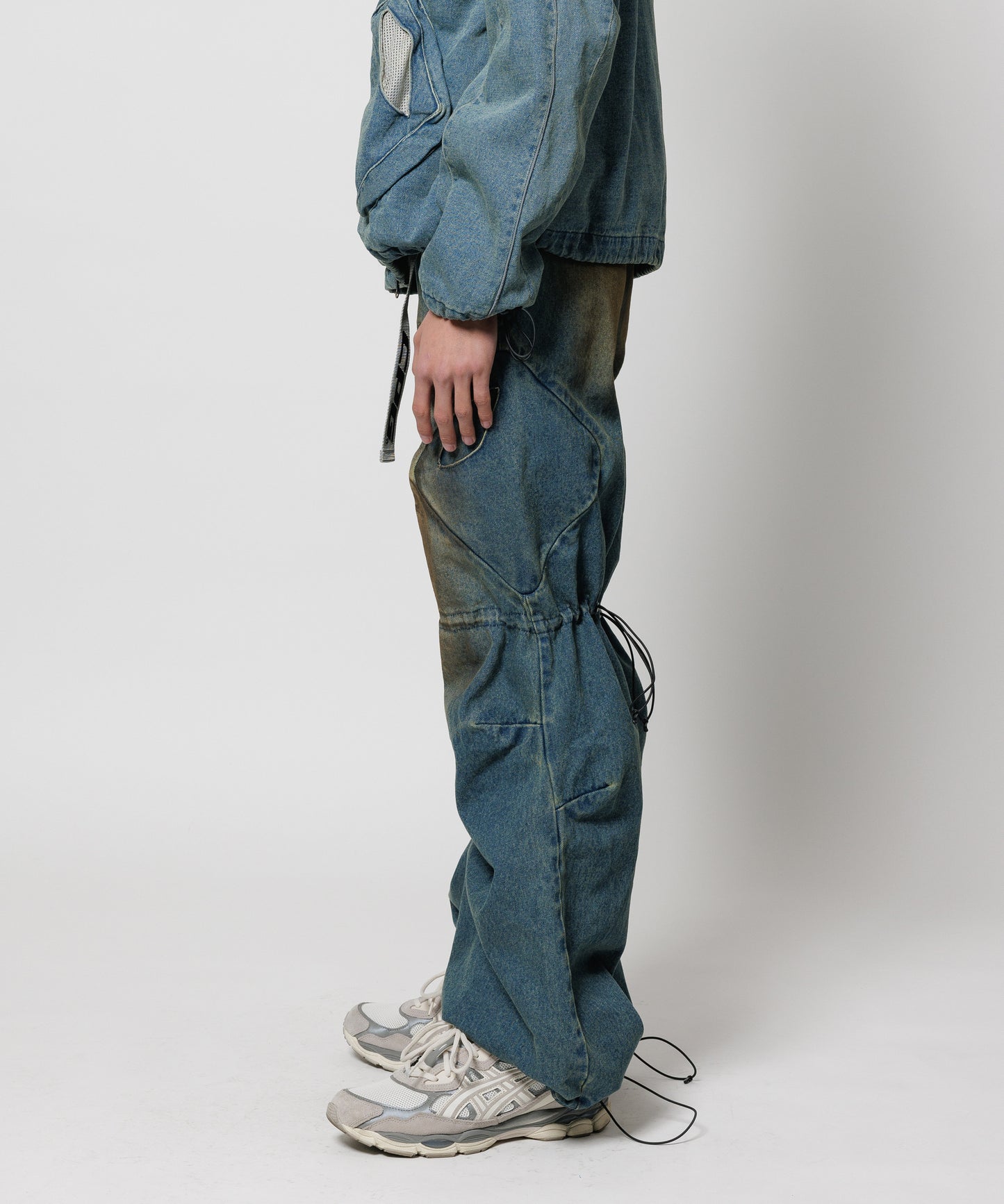 CPG RHOMBUS FADE DENIM PANTS