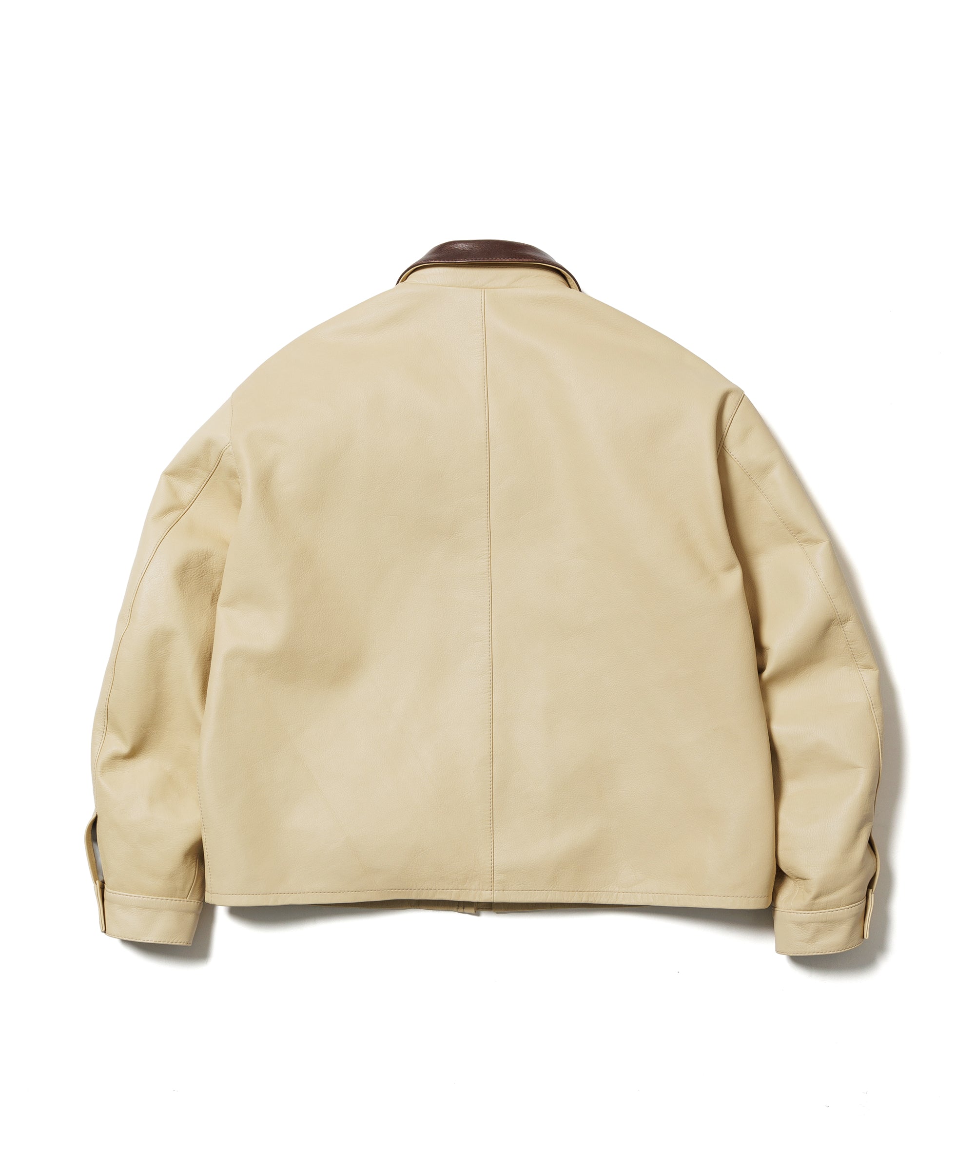 LEATHER SHORT C-A JACKET(xblackmeans) – F-LAGSTUF-F