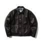 LEATHER SHORT C-A JACKET(xblackmeans)
