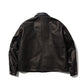 LEATHER SHORT C-A JACKET(xblackmeans)