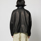 LEATHER SHORT C-A JACKET(xblackmeans)
