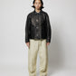 LEATHER SHORT C-A JACKET(xblackmeans)