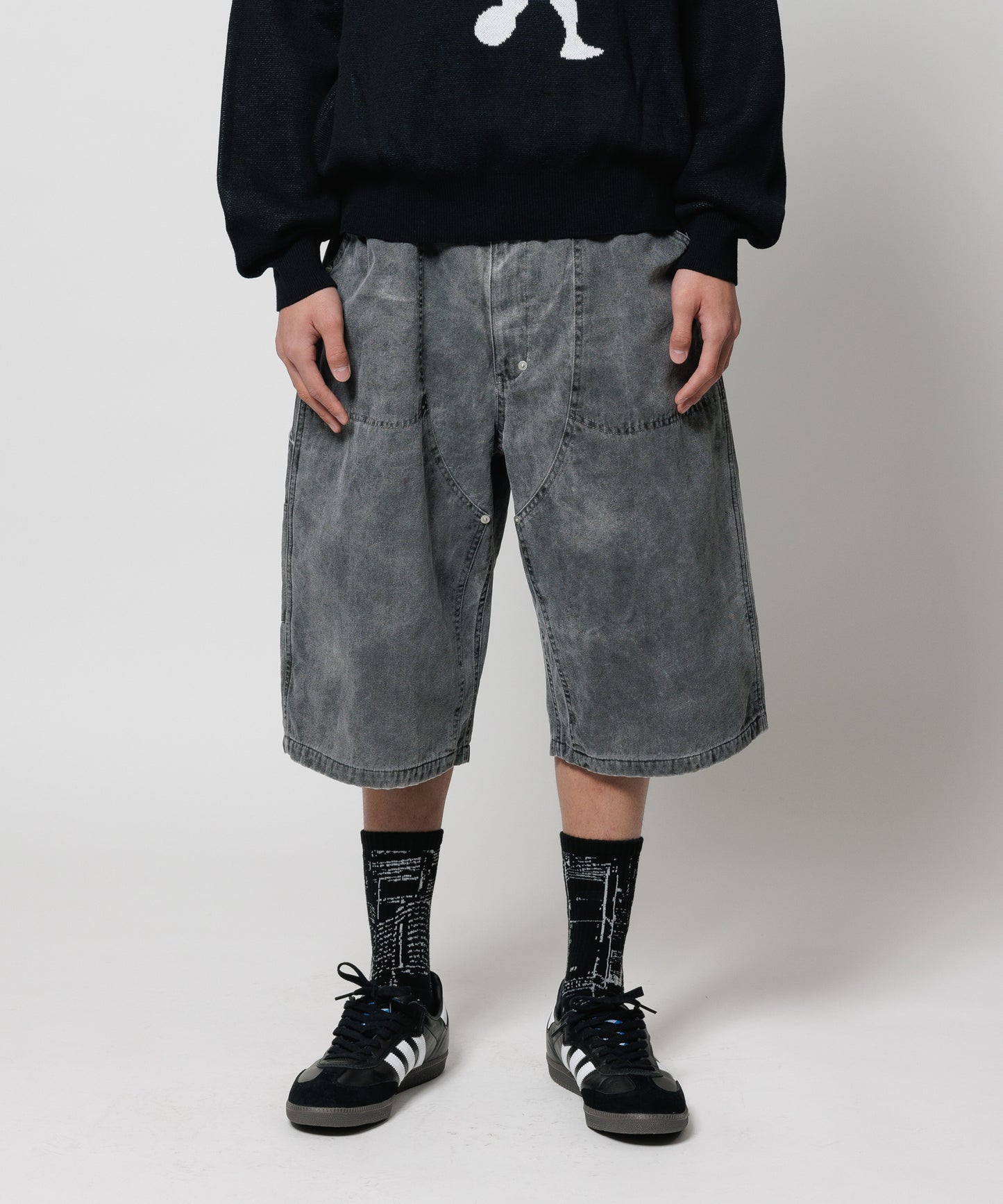 FADE DOUBLE KNEE SHORTS