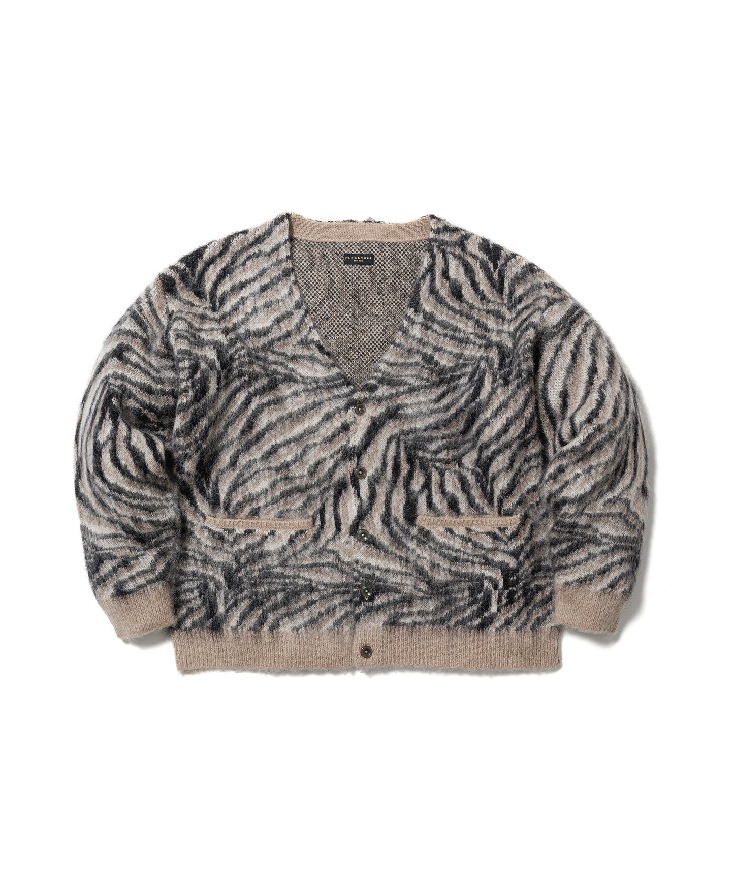 MOHAIR CARDIGAN（ZEBRA）