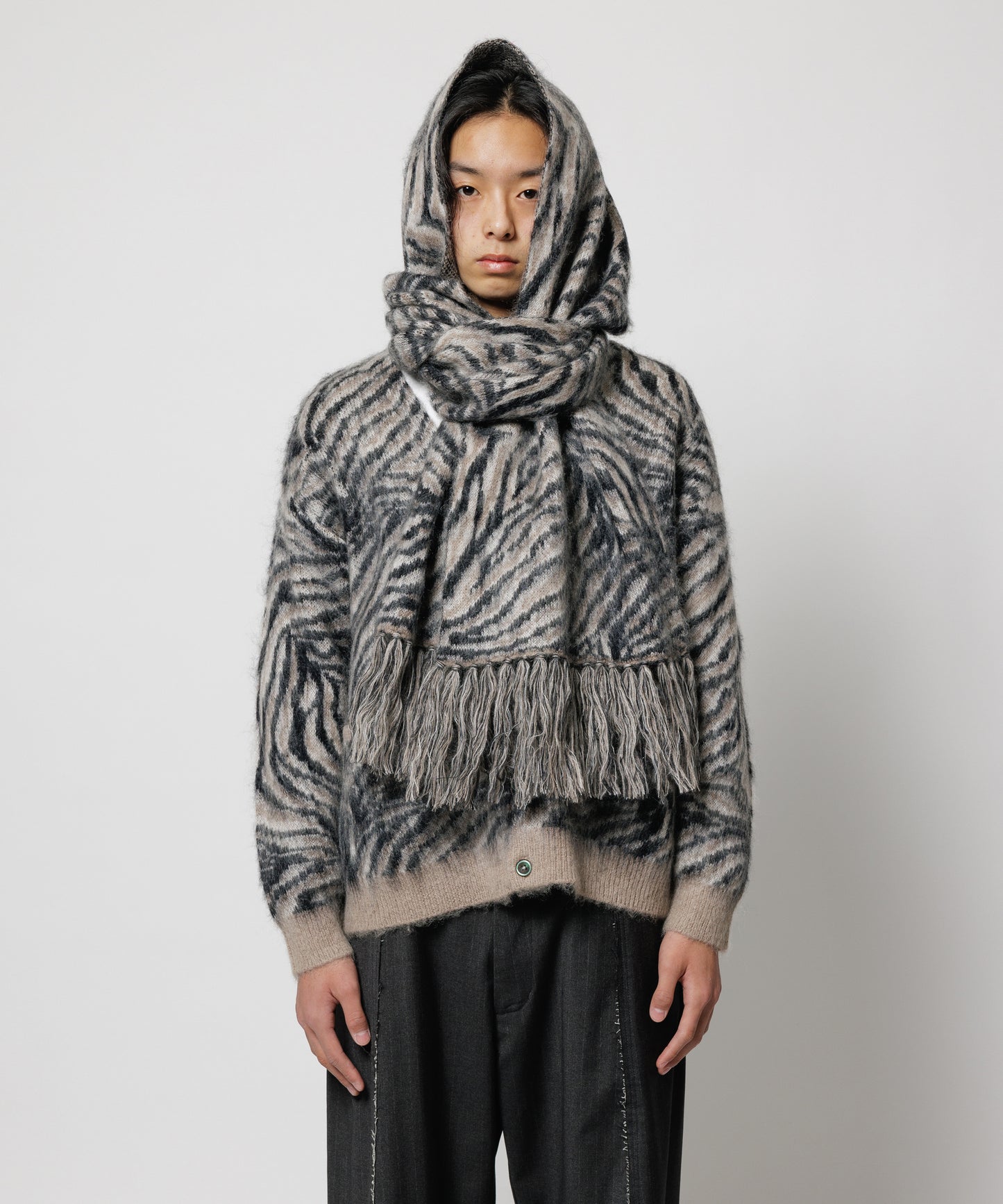 ZEBRA MOHAIR MUFFLER