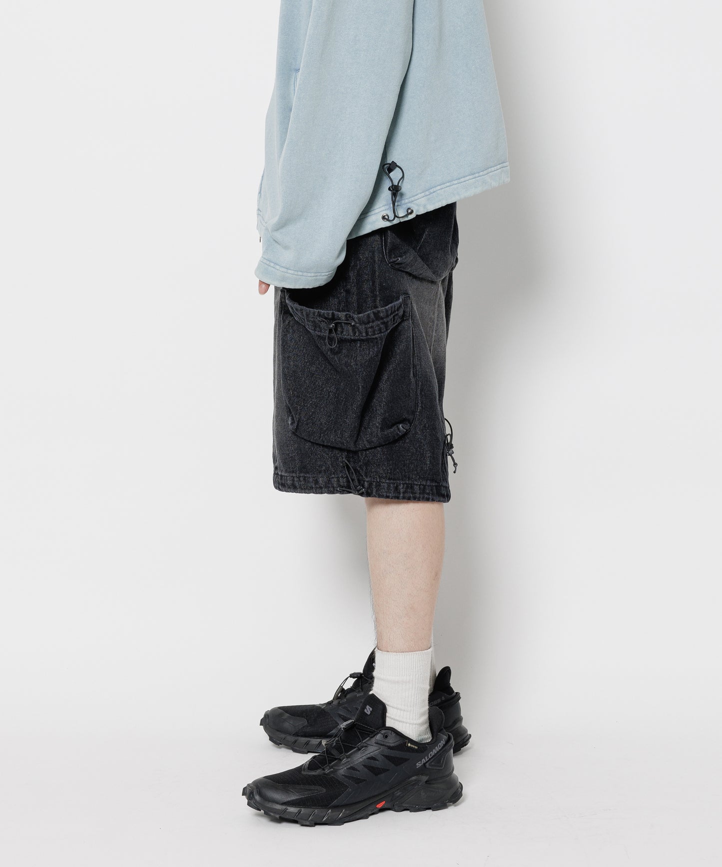CPG ANOMALY CORD DENIM HALF PANTS