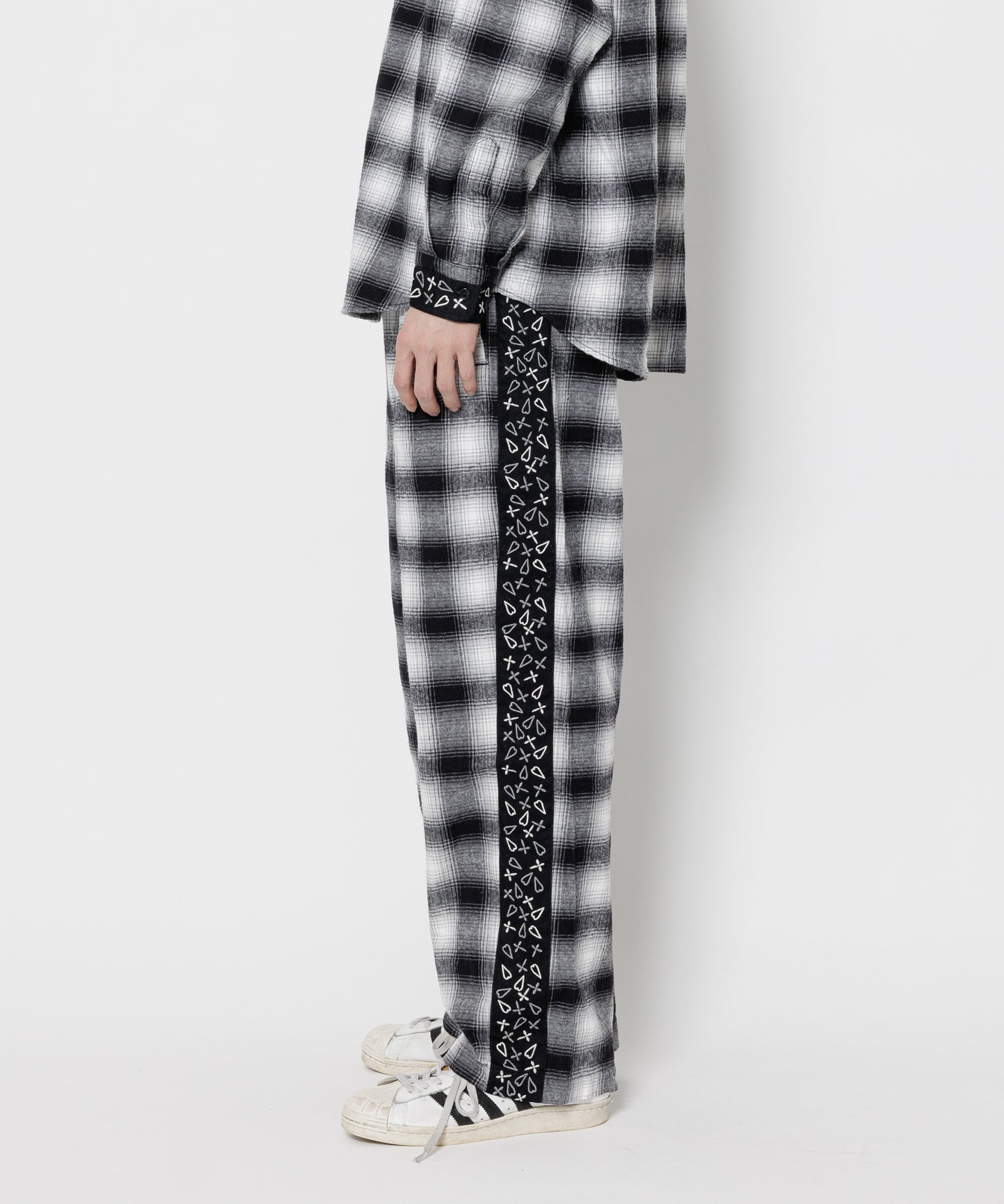 EMBROIDERY ORIGINAL CHECK　PANTS