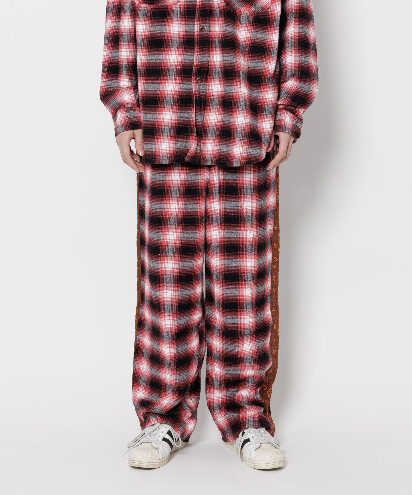 EMBROIDERY ORIGINAL CHECK　PANTS