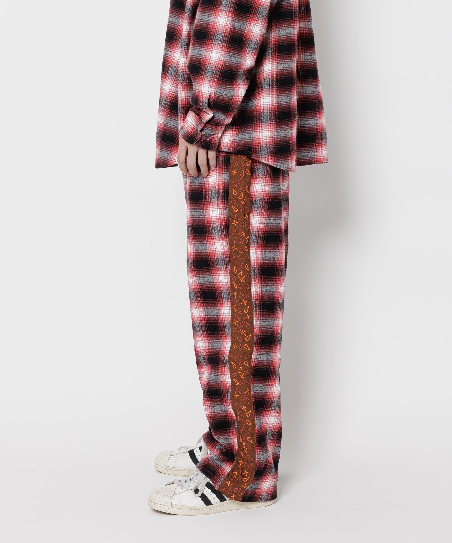 EMBROIDERY ORIGINAL CHECK　PANTS