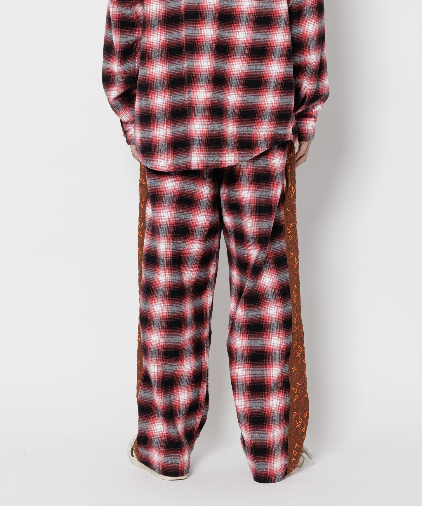 EMBROIDERY ORIGINAL CHECK　PANTS