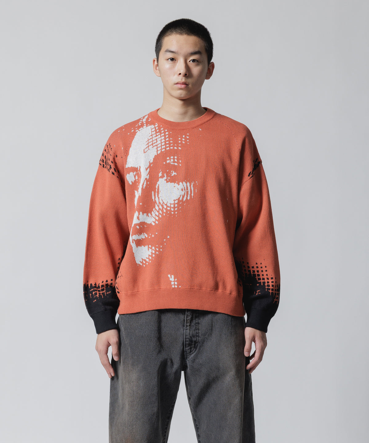 FACE COTTON SWEATER