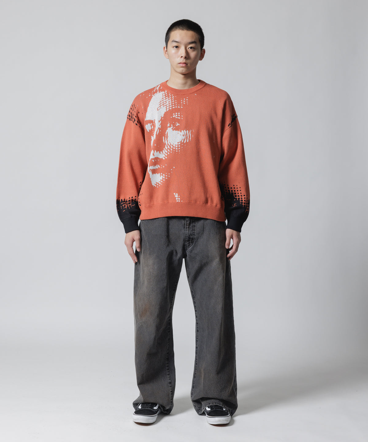 FACE COTTON SWEATER