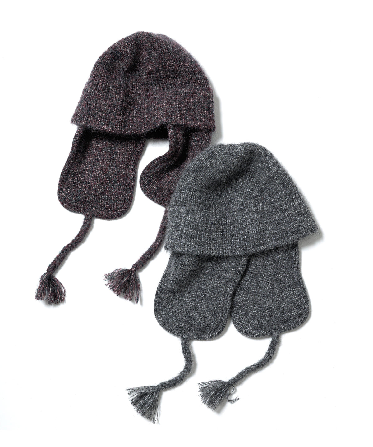 EARFLAP KNIT BELL CAP (MOHAIR)