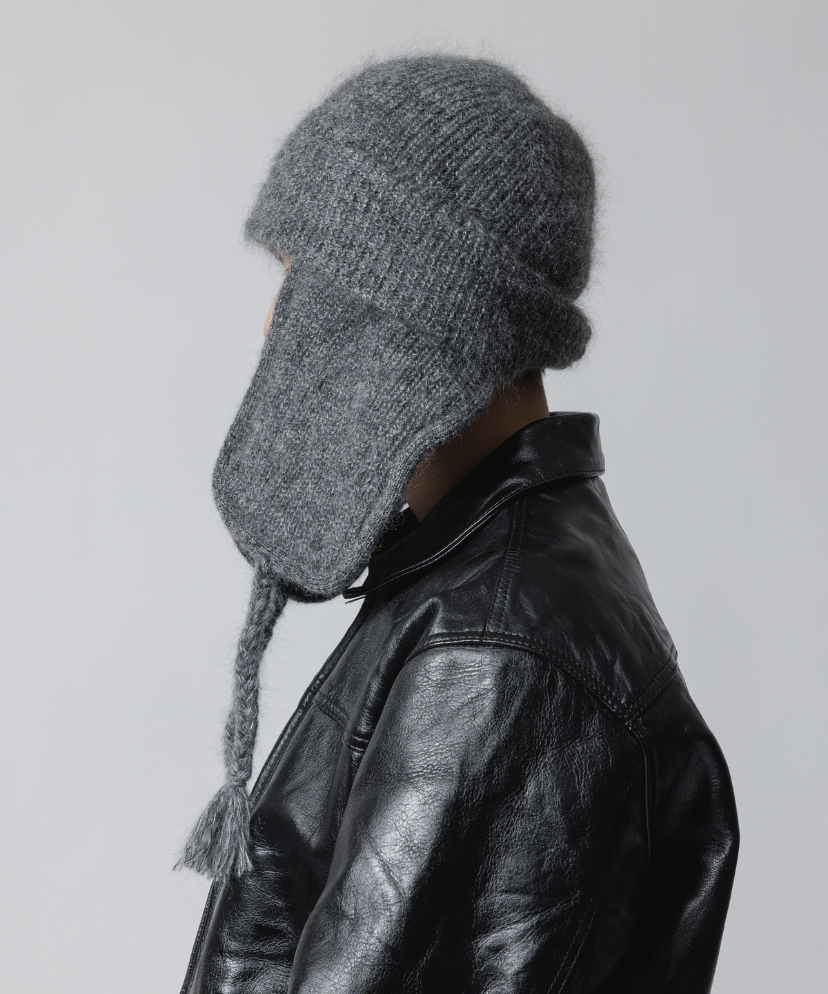 EARFLAP KNIT BELL CAP (MOHAIR)