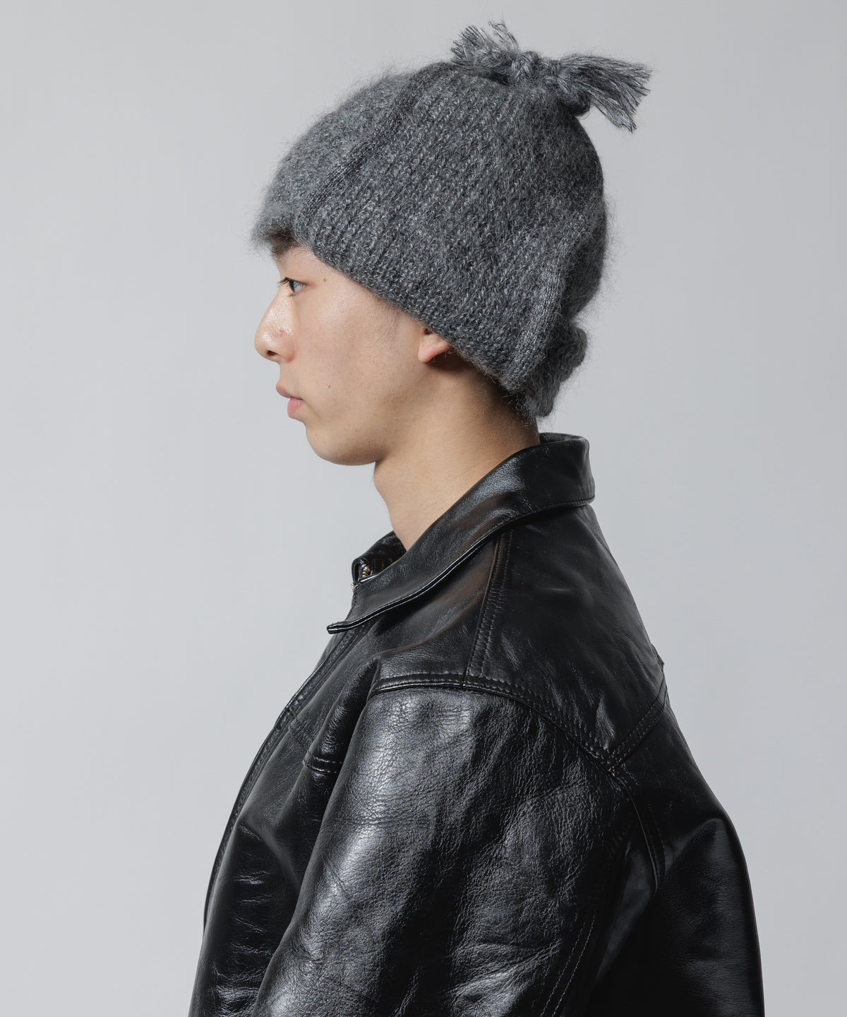EARFLAP KNIT BELL CAP (MOHAIR)