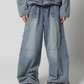 CPG CURVE CORD DENIM PANTS