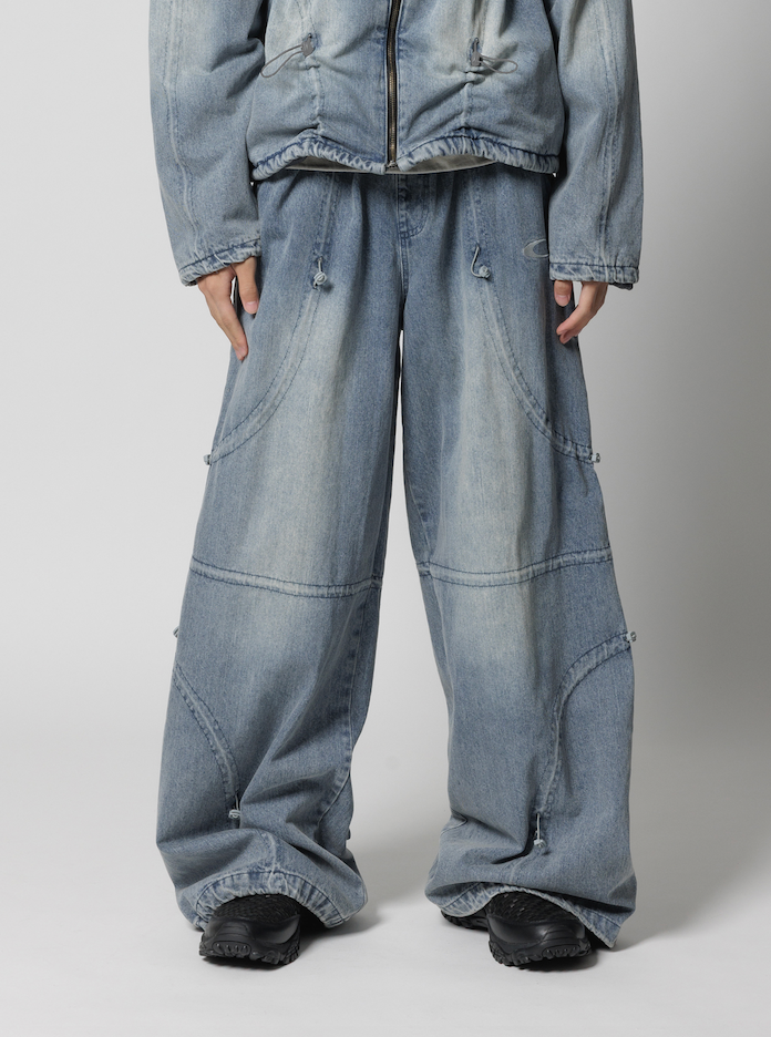 CPG CURVE CORD DENIM PANTS