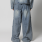 CPG CURVE CORD DENIM PANTS