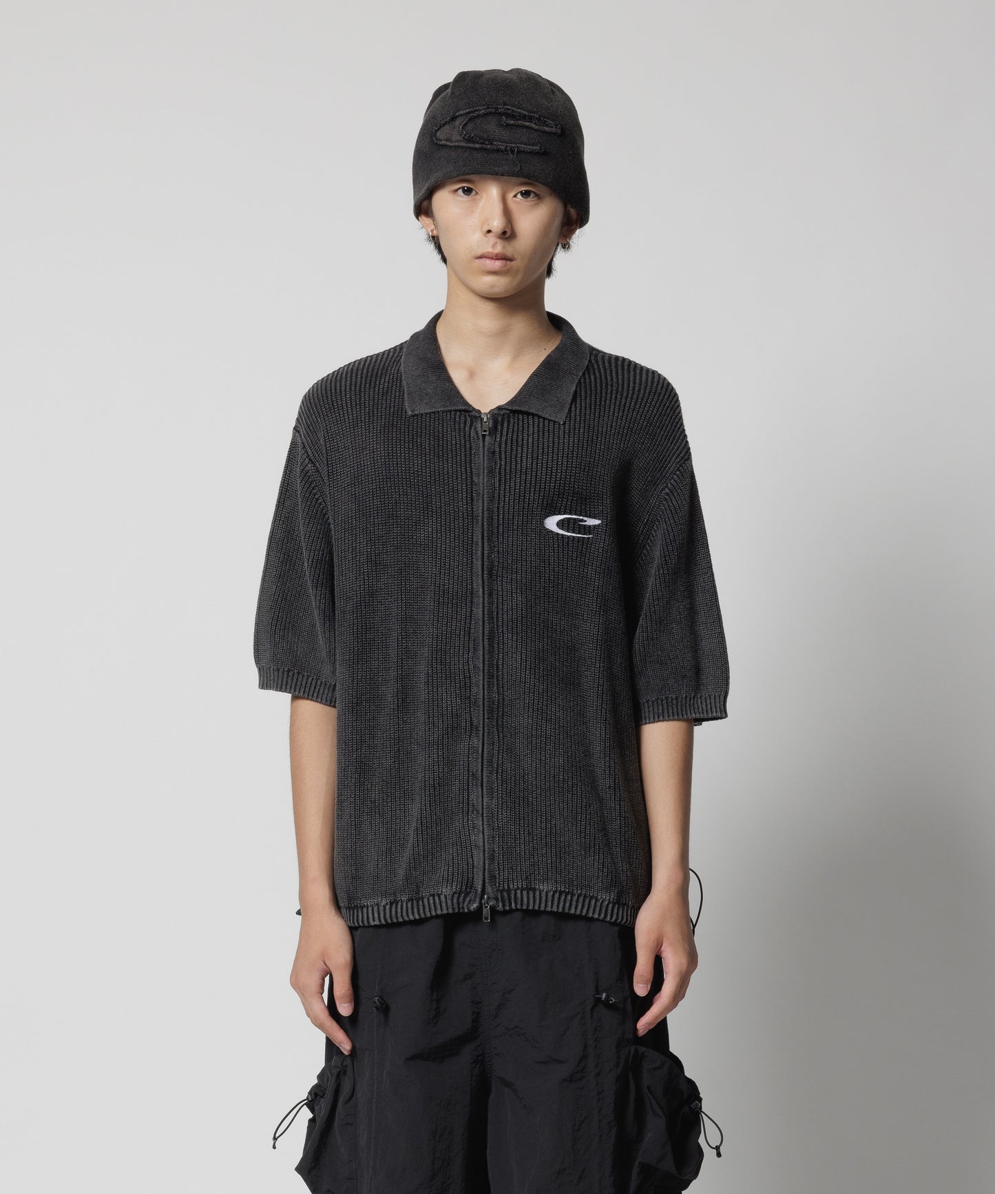 CPG FULL ZIP SS KNIT SHIRT