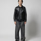 TYPE A-2 DISTRESSED LEATHER JACKET(xblackmeans)