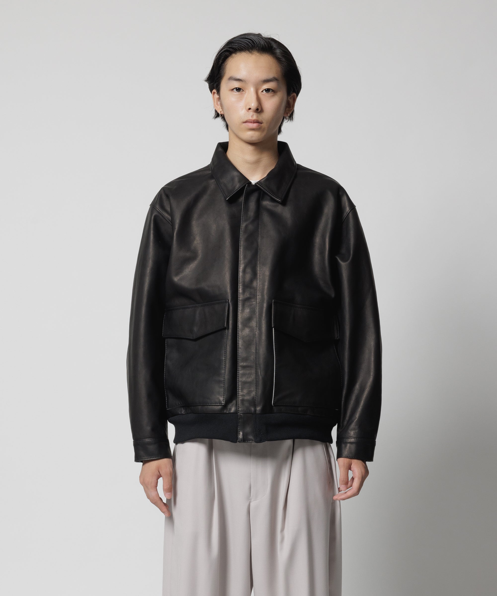 TYPE A-2 LEATHER JACKET(xblackmeans) – F-LAGSTUF-F