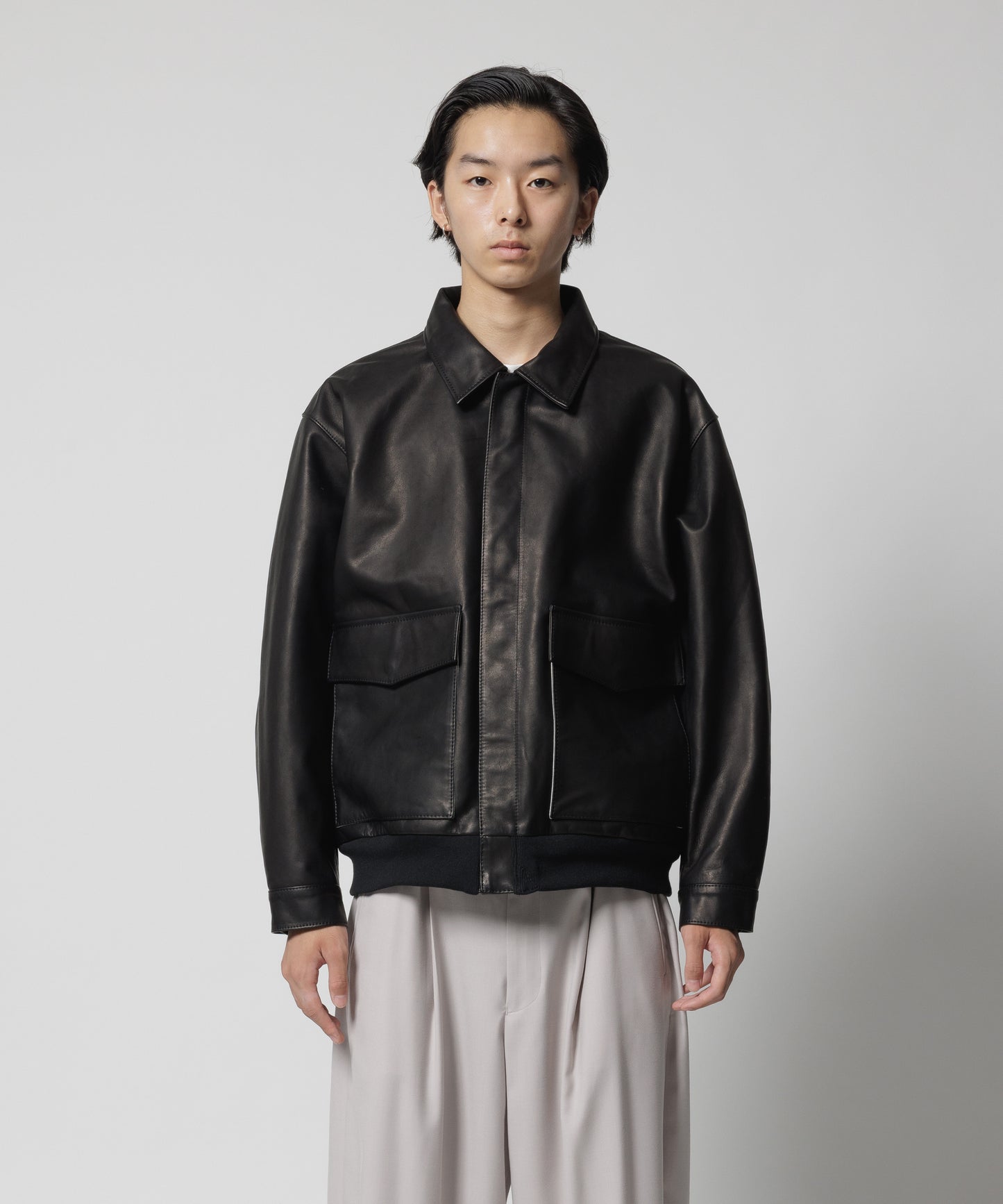 TYPE A-2 LEATHER JACKET(xblackmeans)