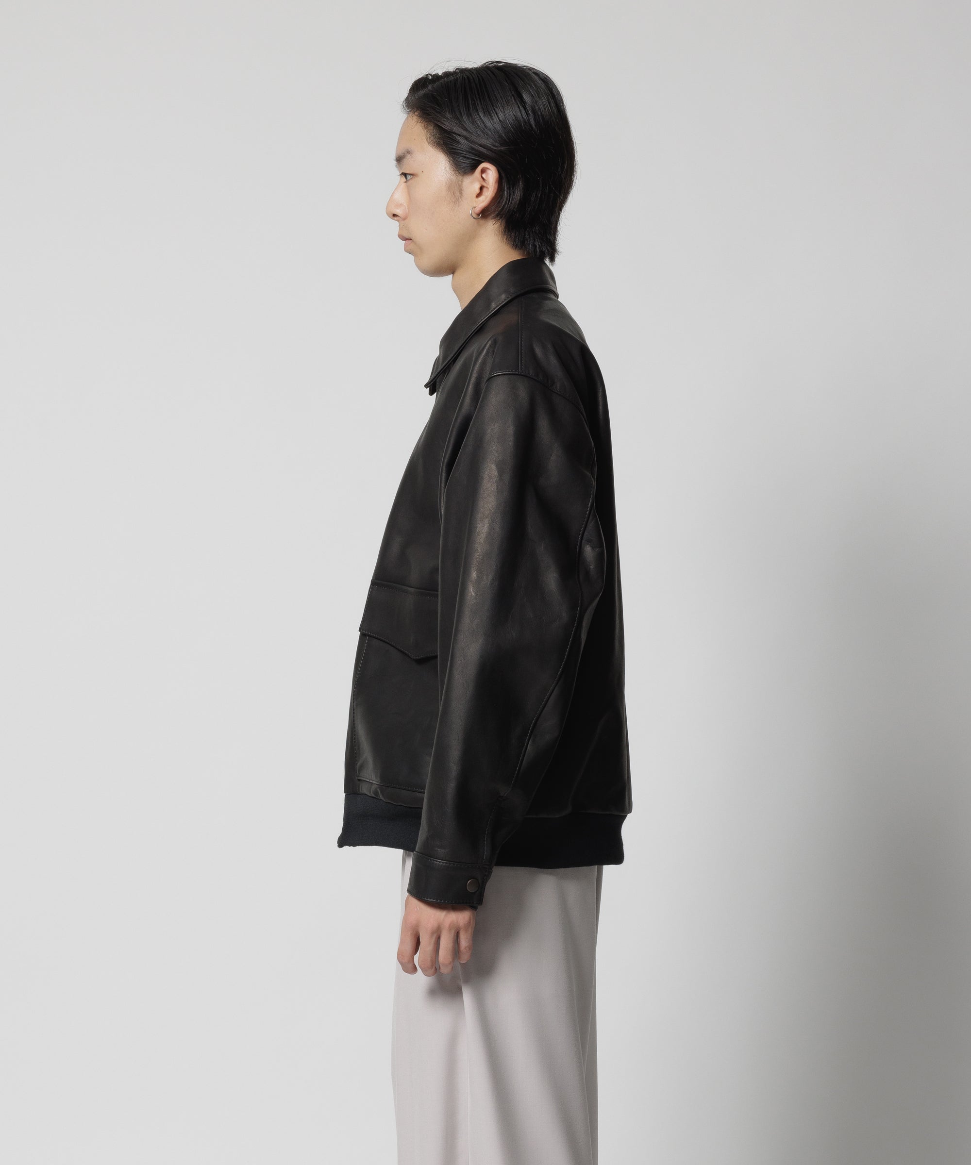 TYPE A-2 LEATHER JACKET(xblackmeans) – F-LAGSTUF-F