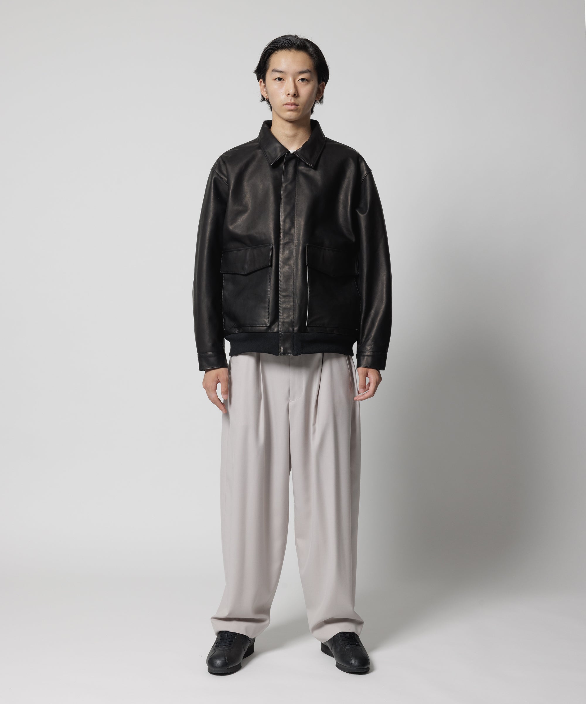 TYPE A-2 LEATHER JACKET(xblackmeans) – F-LAGSTUF-F
