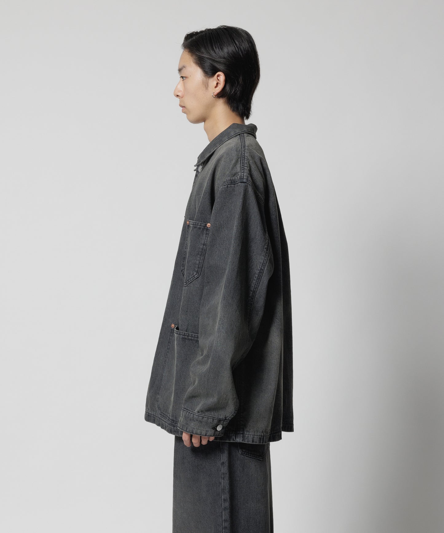 SUN FADE DENIM COVERALL