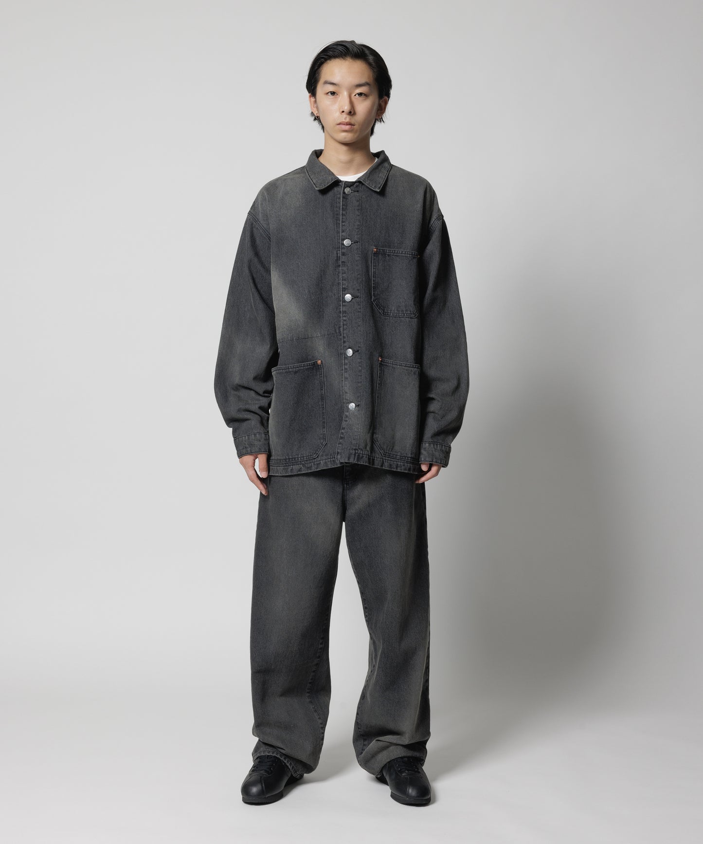SUN FADE DENIM COVERALL