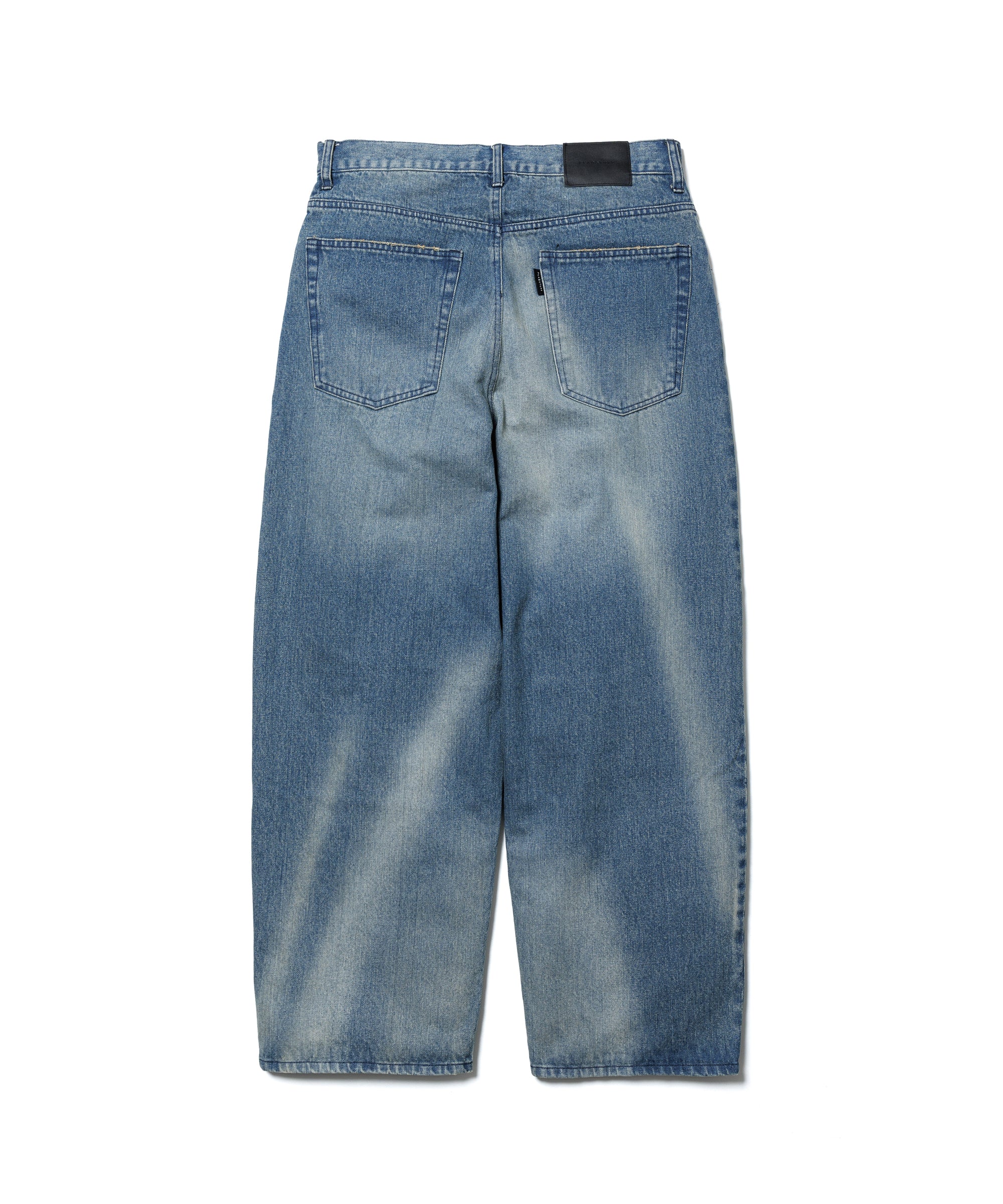 パンツ Denim FivePocketWideStraightPantsDk.FADE SUN FADE 5POCKET DENIM PANTS – F-LAGSTUF-F