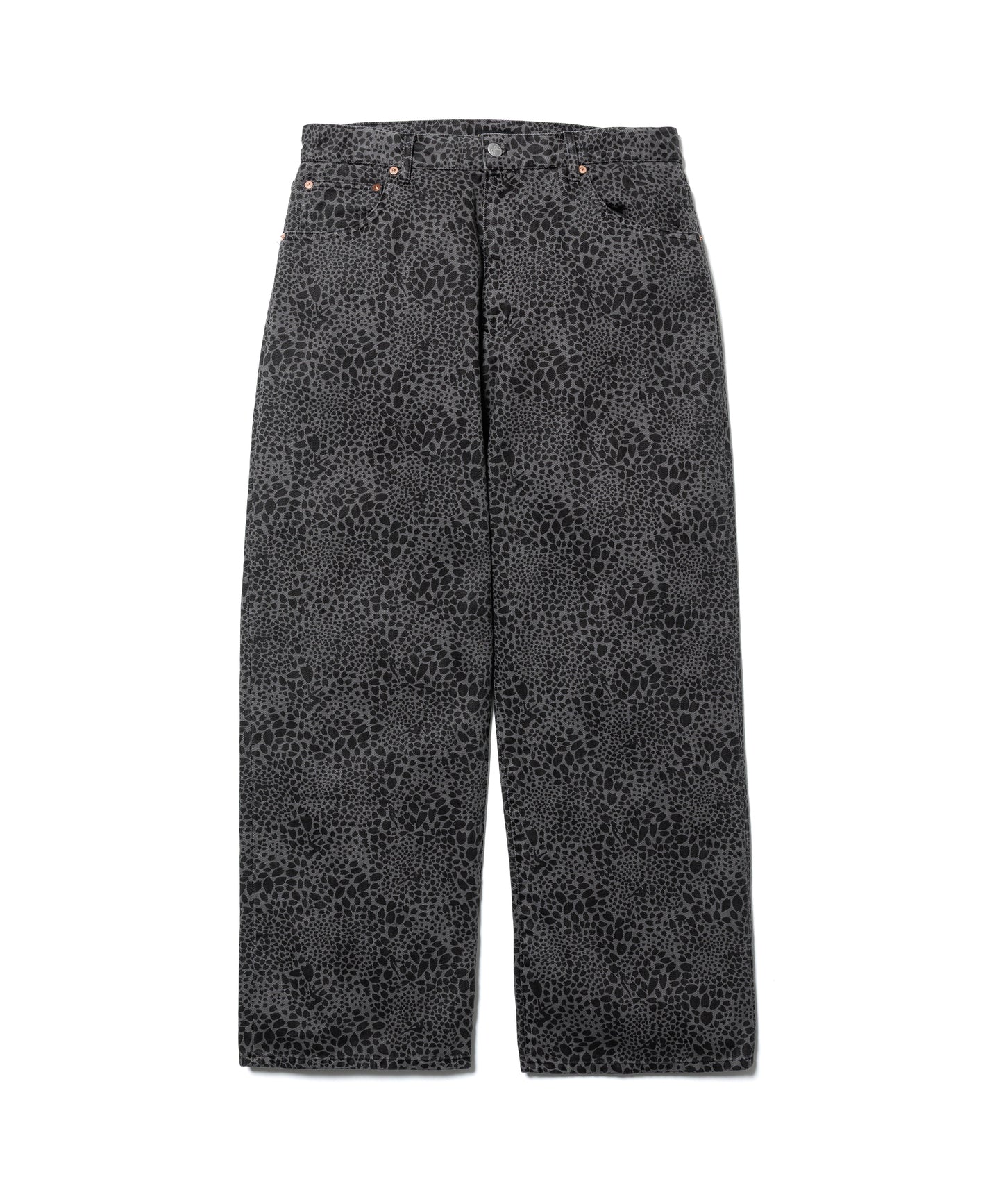 "CB REOPARD DENIM BAGGIE PANTS