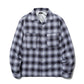 SHADOW PLAID L/S RAYON SHIRT