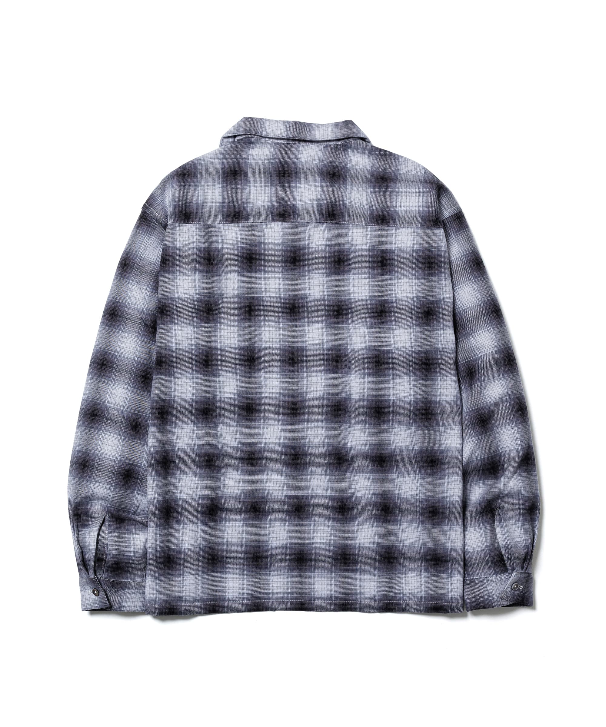 SHADOW PLAID L/S RAYON SHIRT – F-LAGSTUF-F SHADOW PLAID L/S RAYON SHIRT – F-LAGSTUF-F