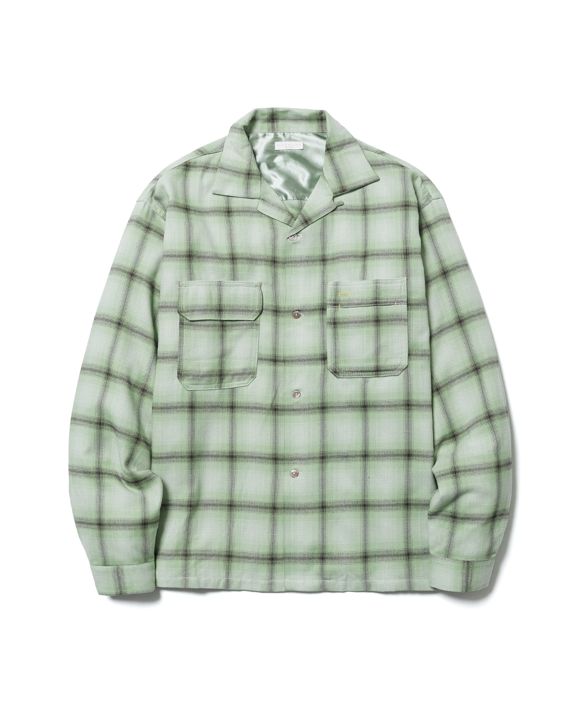 トップス FOREMOST SHADOW PLAID LAYON SHIRT M SHADOW PLAID L/S RAYON SHIRT – F-LAGSTUF-F